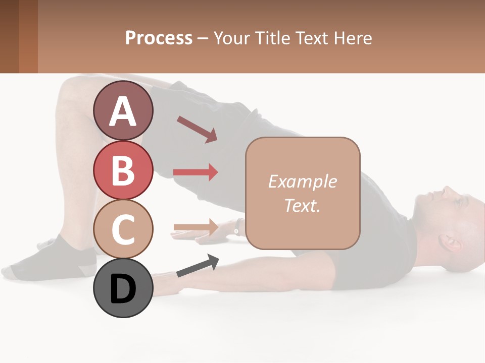 A Man In Black Shirt Doing A Yoga Pose PowerPoint Template