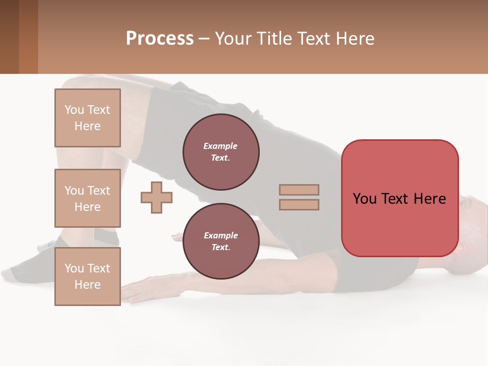 A Man In Black Shirt Doing A Yoga Pose PowerPoint Template