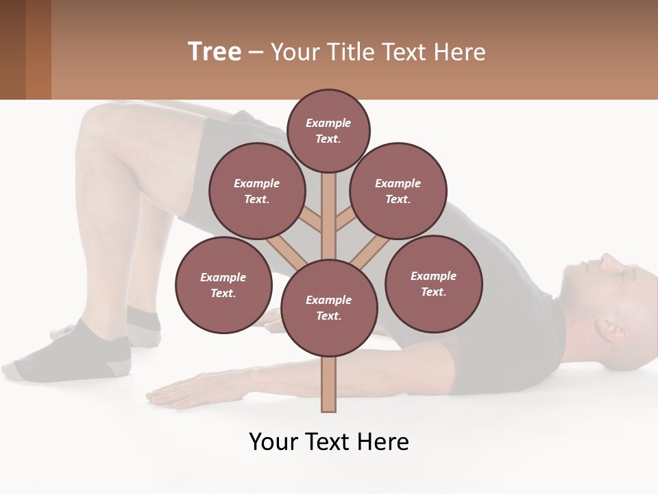 A Man In Black Shirt Doing A Yoga Pose PowerPoint Template