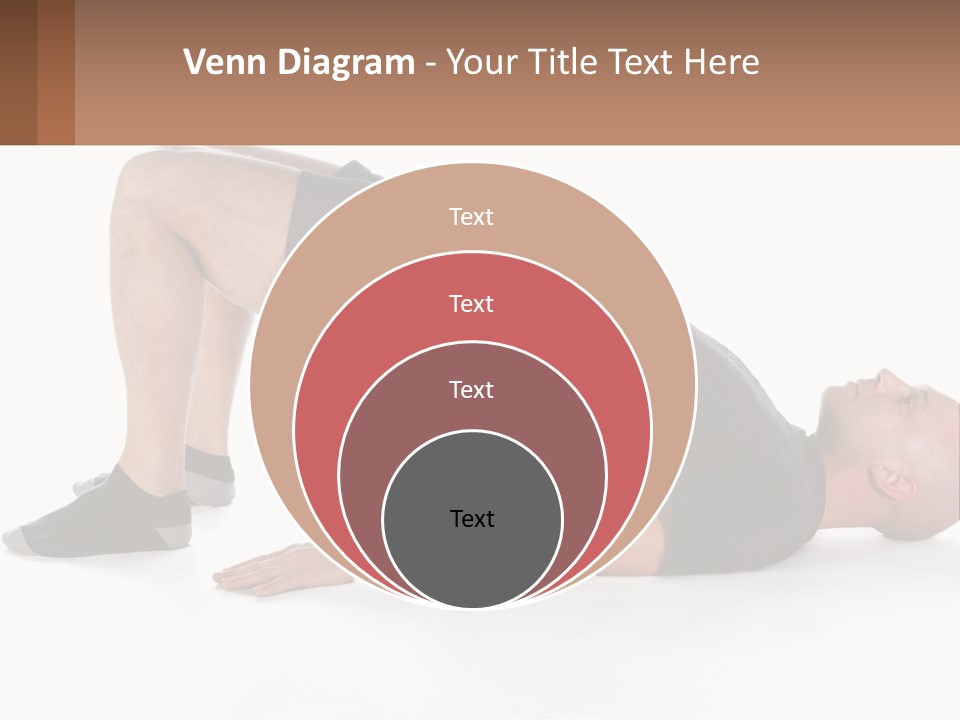 A Man In Black Shirt Doing A Yoga Pose PowerPoint Template