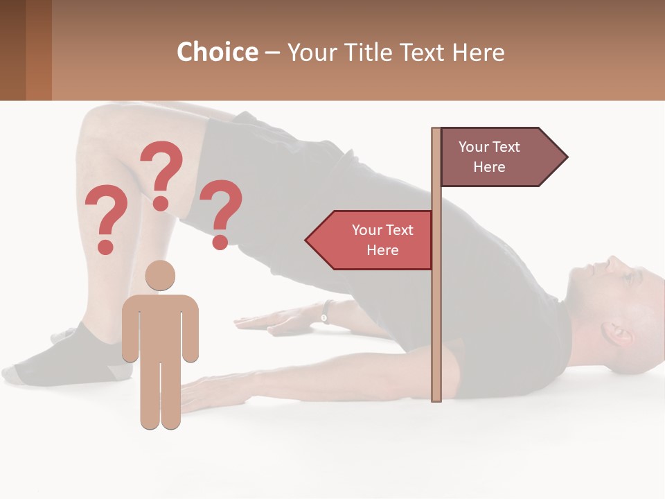 A Man In Black Shirt Doing A Yoga Pose PowerPoint Template