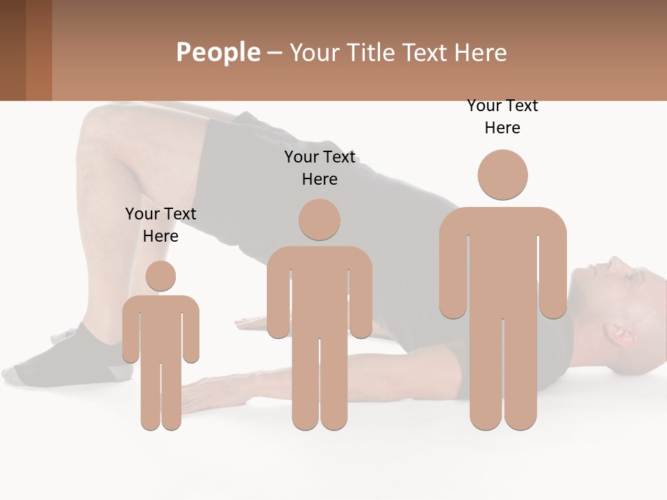 A Man In Black Shirt Doing A Yoga Pose PowerPoint Template