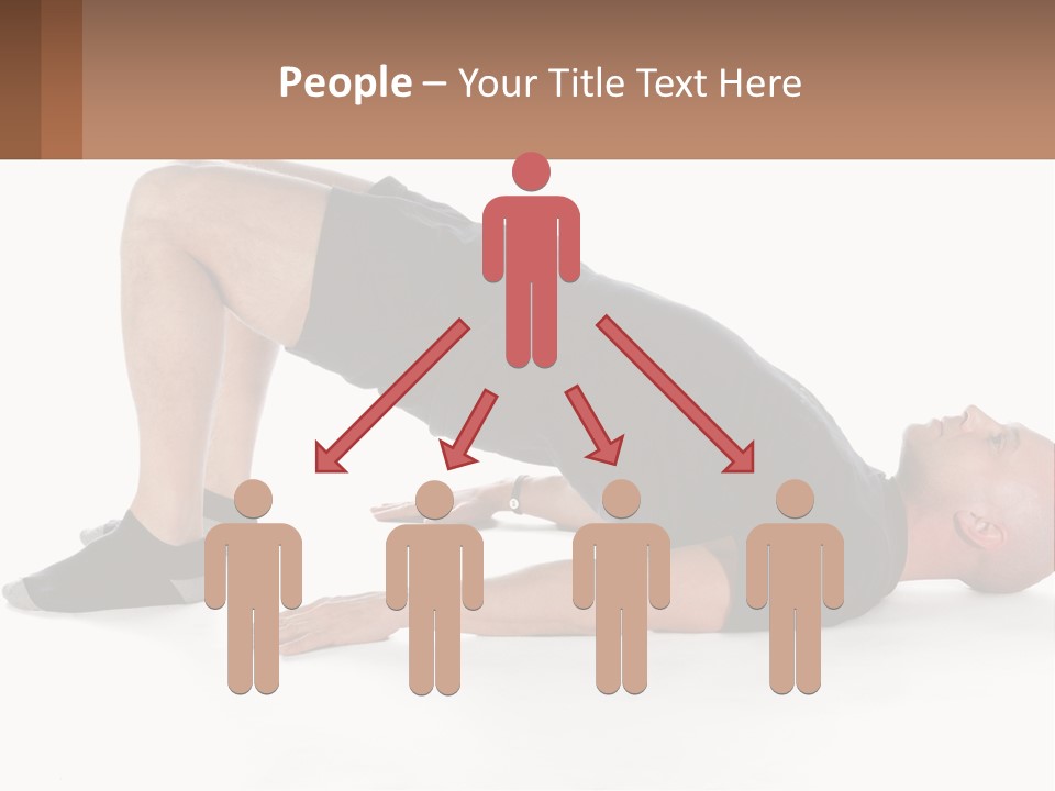 A Man In Black Shirt Doing A Yoga Pose PowerPoint Template