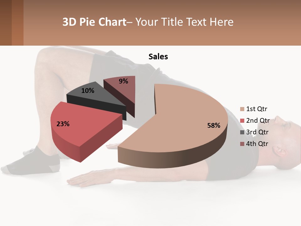 A Man In Black Shirt Doing A Yoga Pose PowerPoint Template