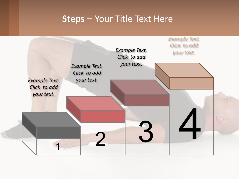 A Man In Black Shirt Doing A Yoga Pose PowerPoint Template