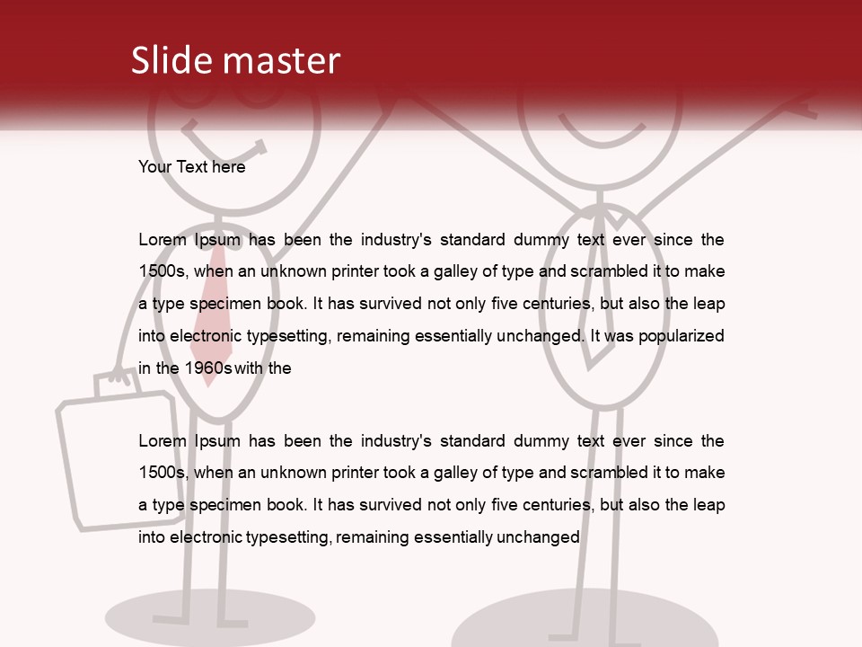 A Couple Of People Are Standing Next To Each Other PowerPoint Template