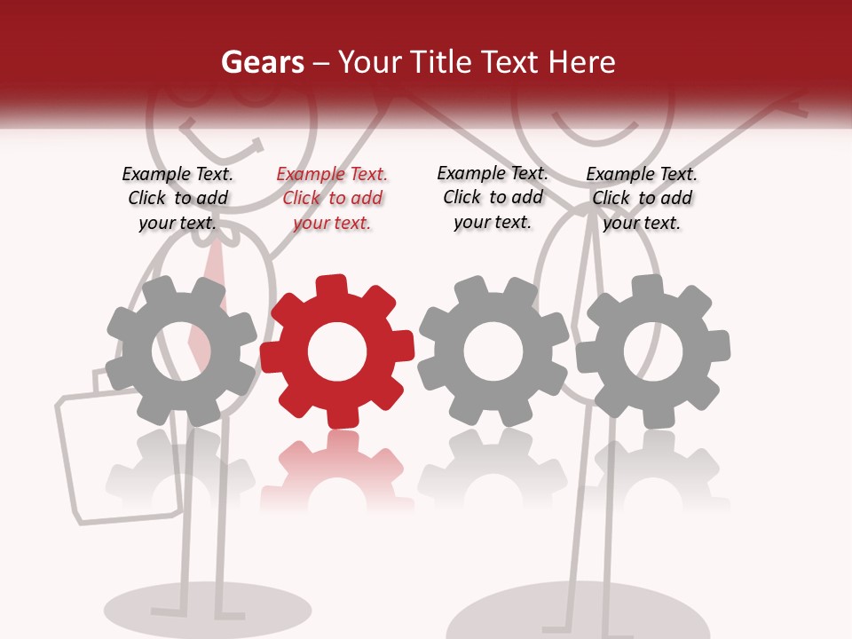 A Couple Of People Are Standing Next To Each Other PowerPoint Template