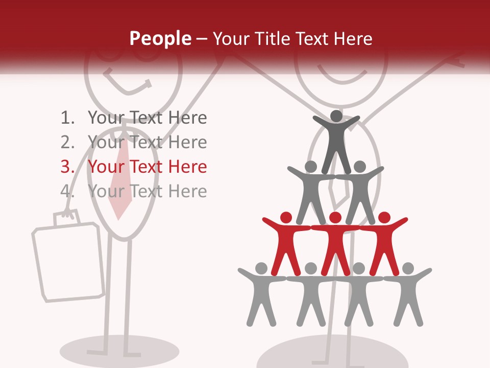 A Couple Of People Are Standing Next To Each Other PowerPoint Template