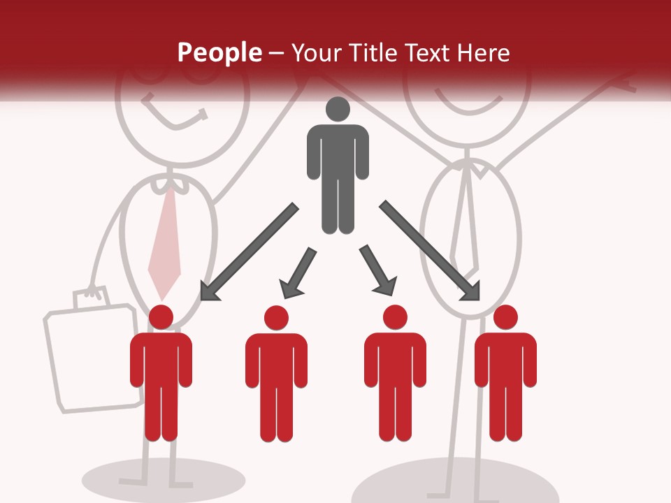 A Couple Of People Are Standing Next To Each Other PowerPoint Template