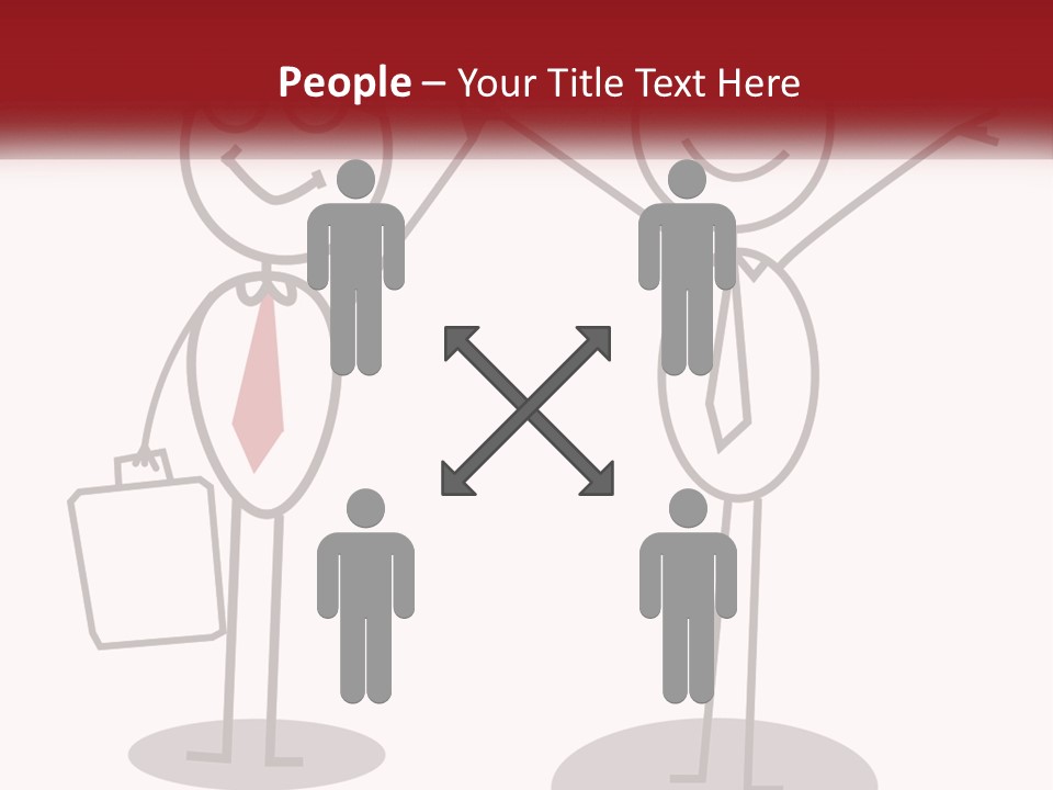 A Couple Of People Are Standing Next To Each Other PowerPoint Template