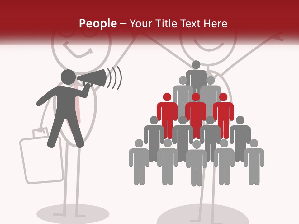 A Couple Of People Are Standing Next To Each Other PowerPoint Template