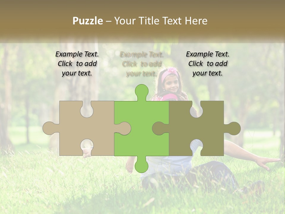 A Man Holding A Little Girl In His Arms PowerPoint Template