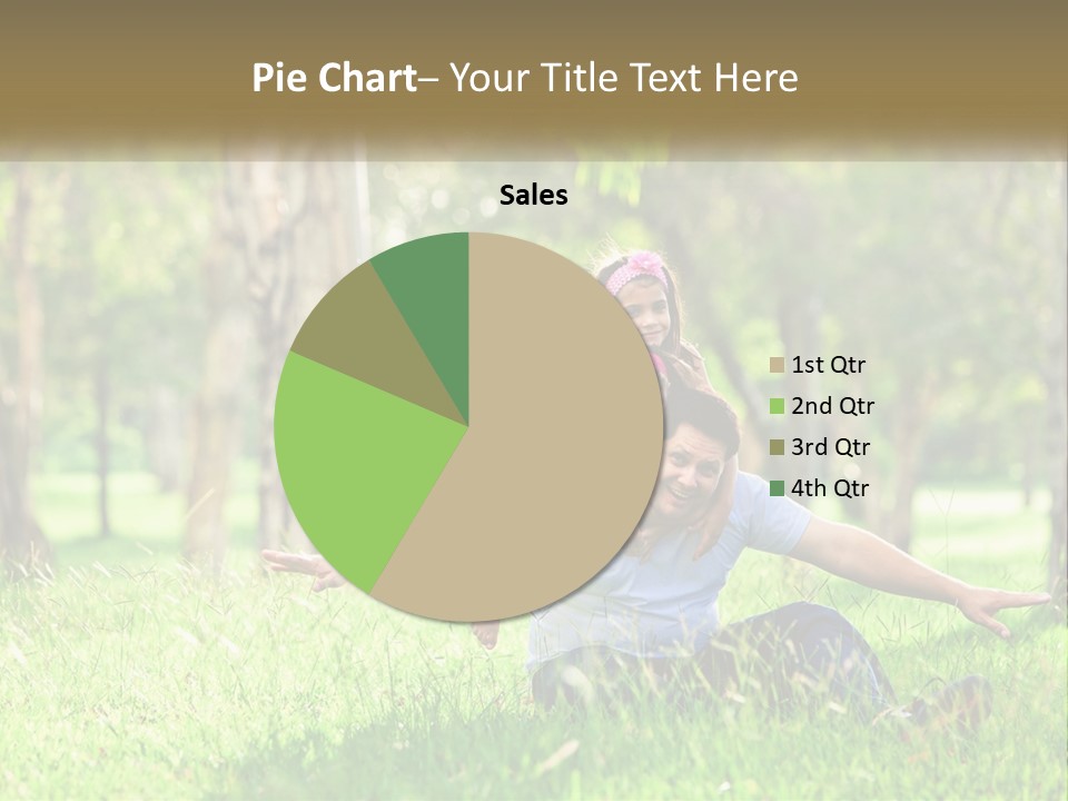 A Man Holding A Little Girl In His Arms PowerPoint Template