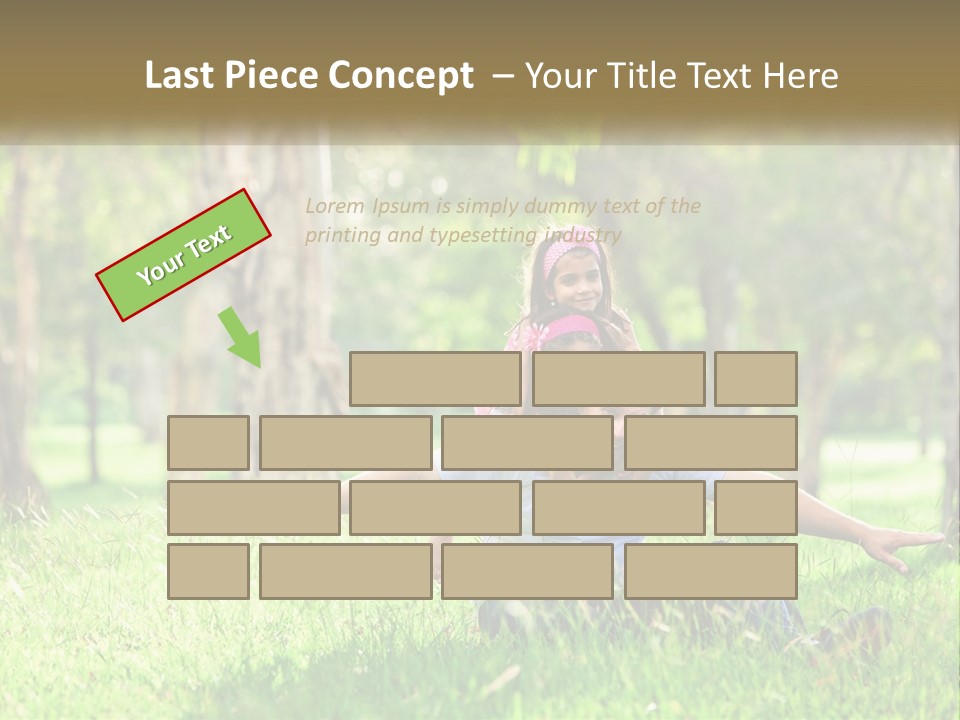 A Man Holding A Little Girl In His Arms PowerPoint Template