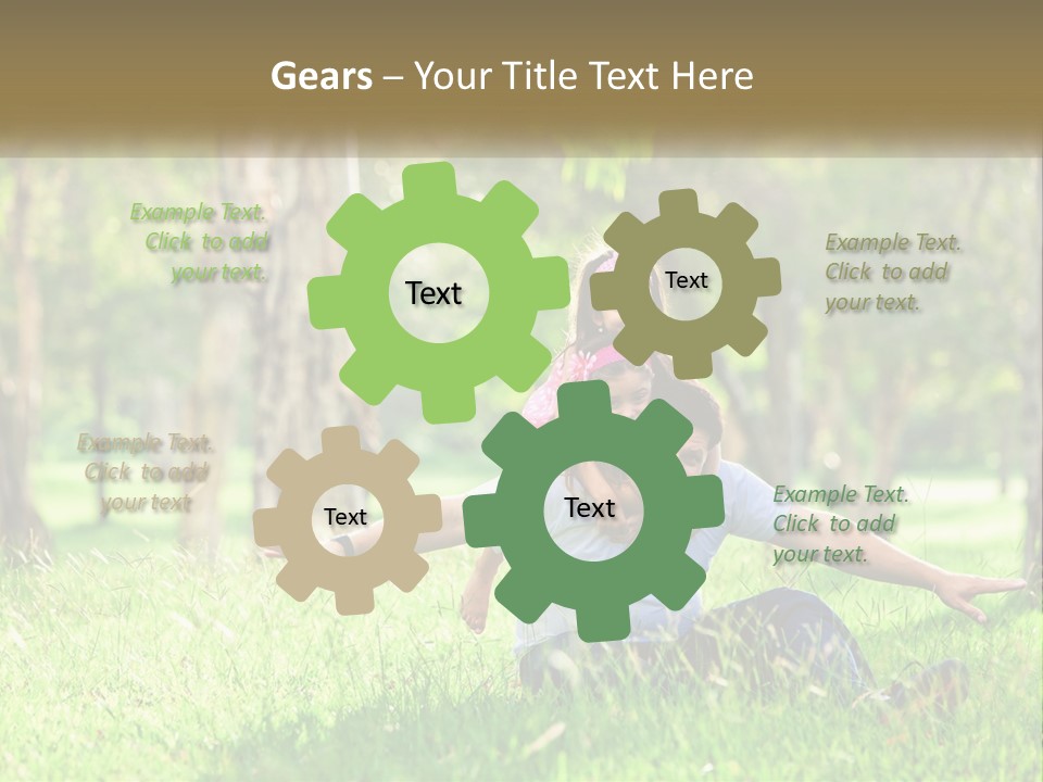 A Man Holding A Little Girl In His Arms PowerPoint Template