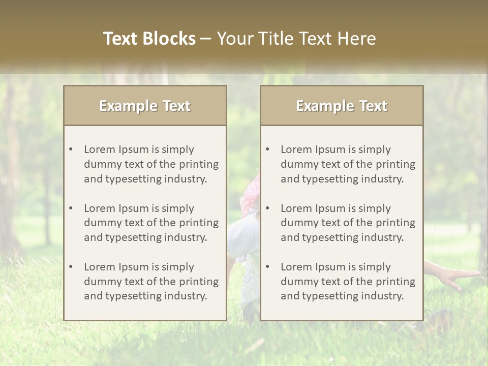 A Man Holding A Little Girl In His Arms PowerPoint Template