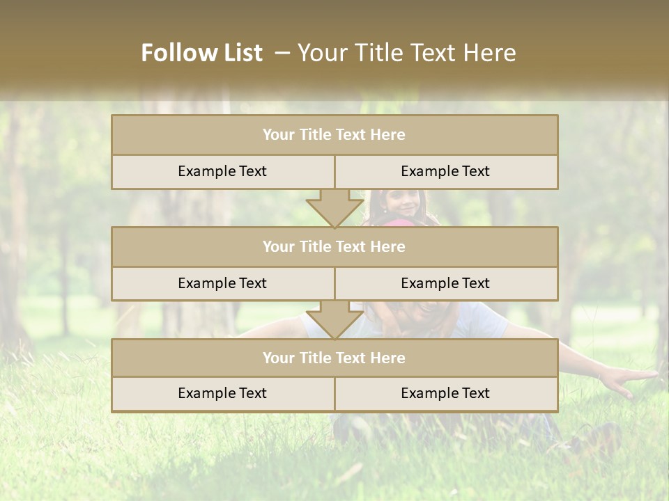 A Man Holding A Little Girl In His Arms PowerPoint Template