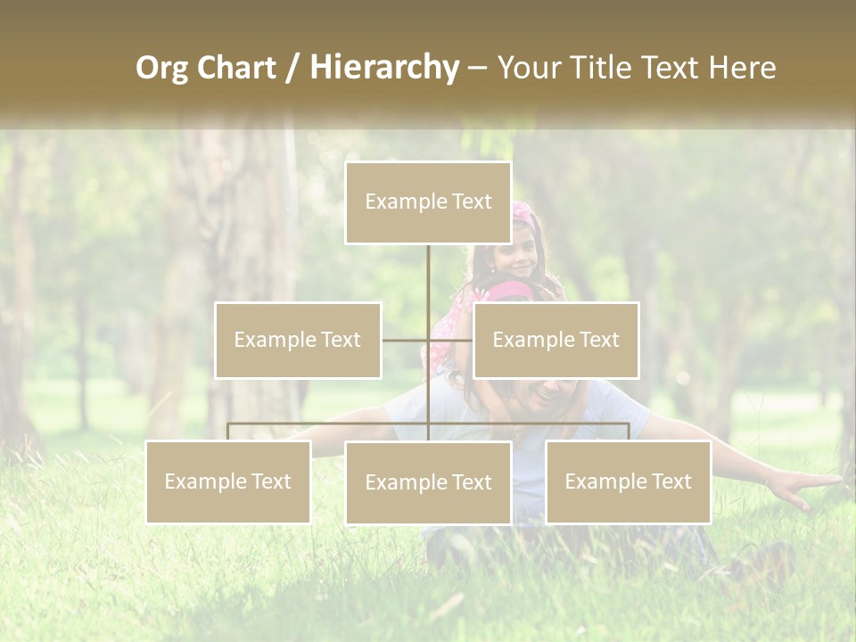 A Man Holding A Little Girl In His Arms PowerPoint Template