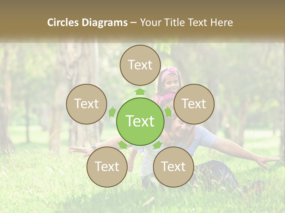 A Man Holding A Little Girl In His Arms PowerPoint Template