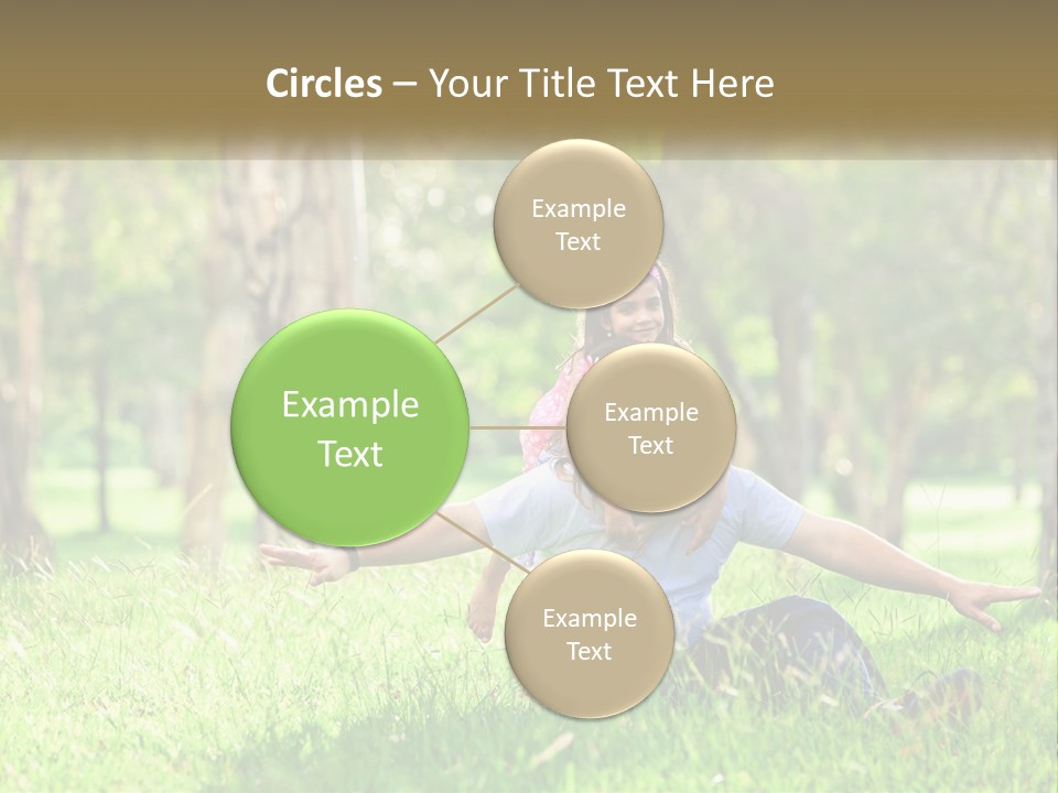 A Man Holding A Little Girl In His Arms PowerPoint Template