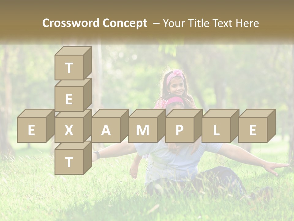 A Man Holding A Little Girl In His Arms PowerPoint Template