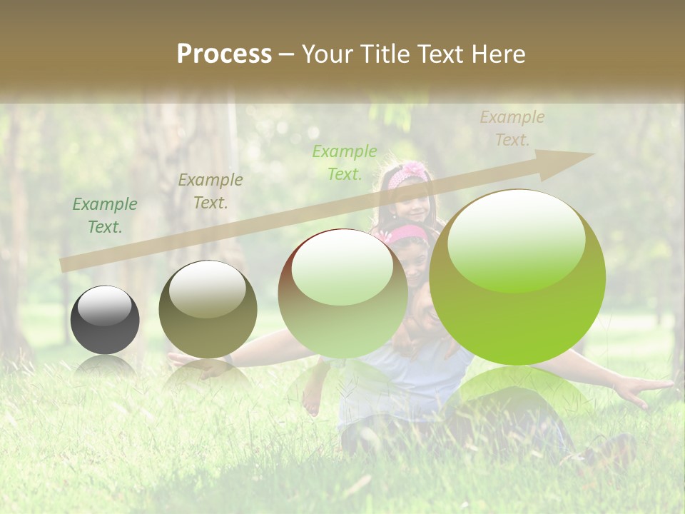 A Man Holding A Little Girl In His Arms PowerPoint Template