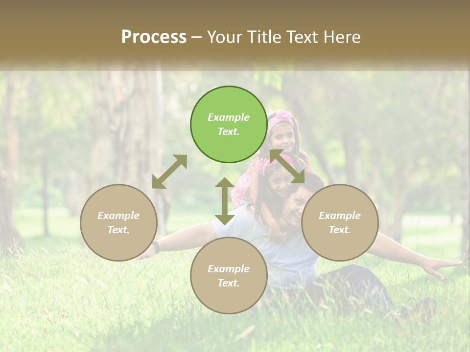 A Man Holding A Little Girl In His Arms PowerPoint Template