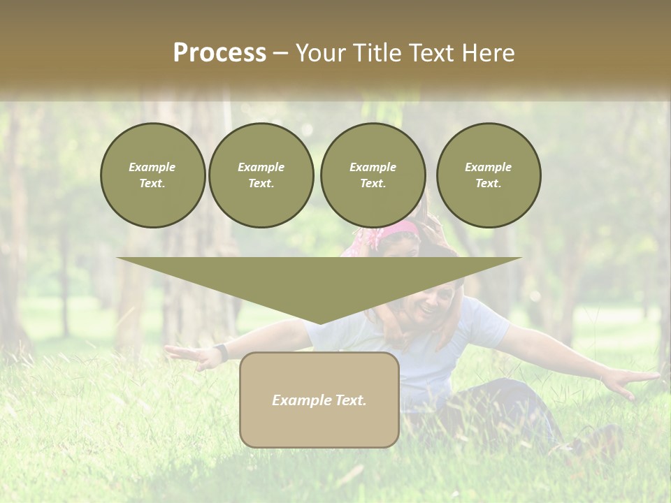 A Man Holding A Little Girl In His Arms PowerPoint Template