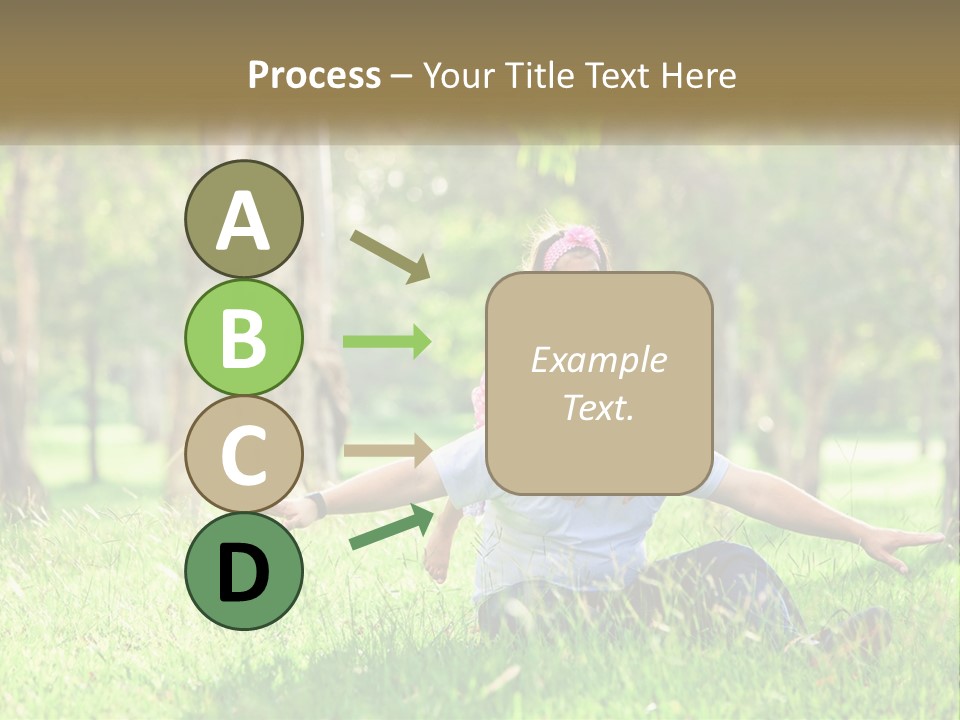 A Man Holding A Little Girl In His Arms PowerPoint Template