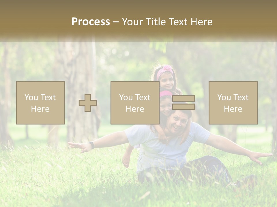 A Man Holding A Little Girl In His Arms PowerPoint Template