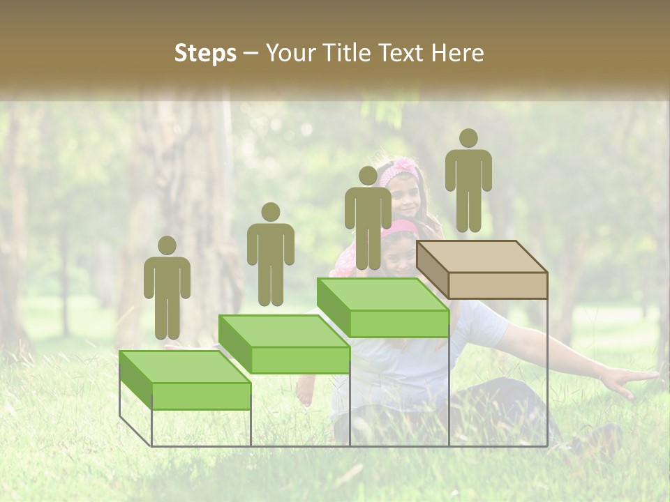 A Man Holding A Little Girl In His Arms PowerPoint Template