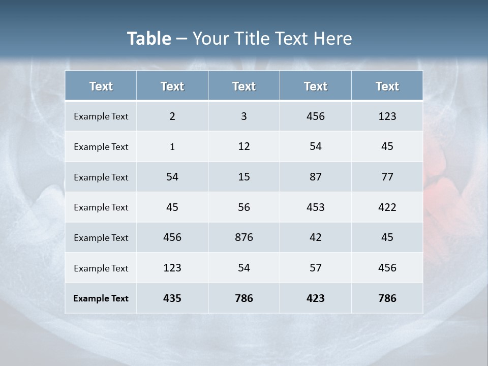 An X - Ray Of A Man's Teeth With A Red Spot In The PowerPoint Template