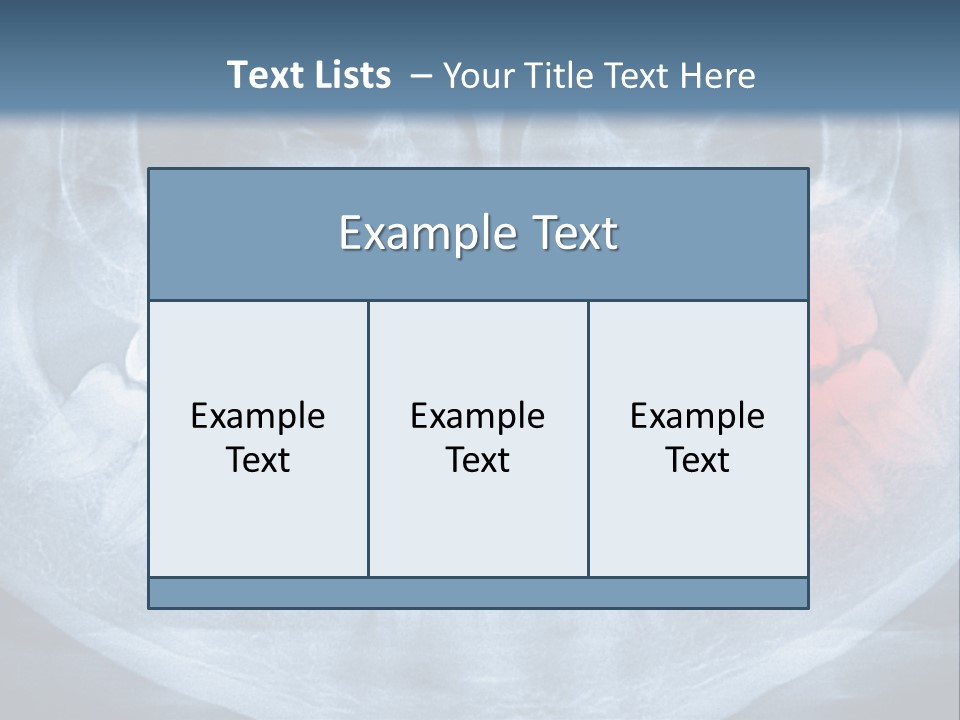 An X - Ray Of A Man's Teeth With A Red Spot In The PowerPoint Template