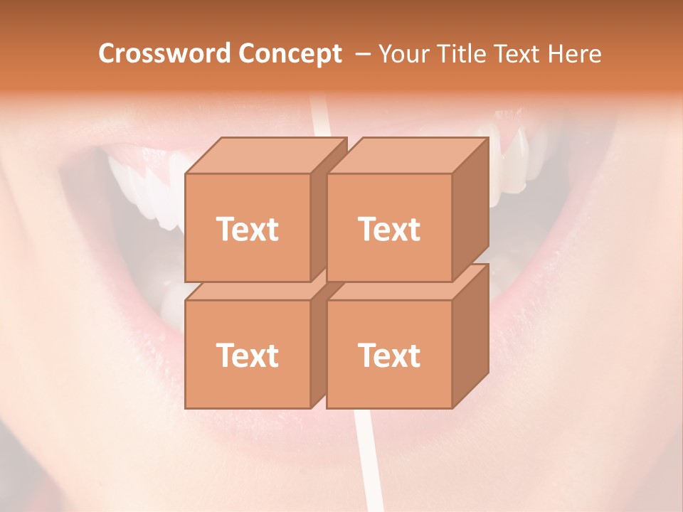 A Woman's Teeth Before And After Whitening PowerPoint Template
