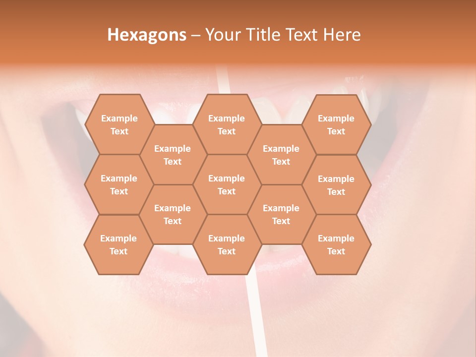 A Woman's Teeth Before And After Whitening PowerPoint Template