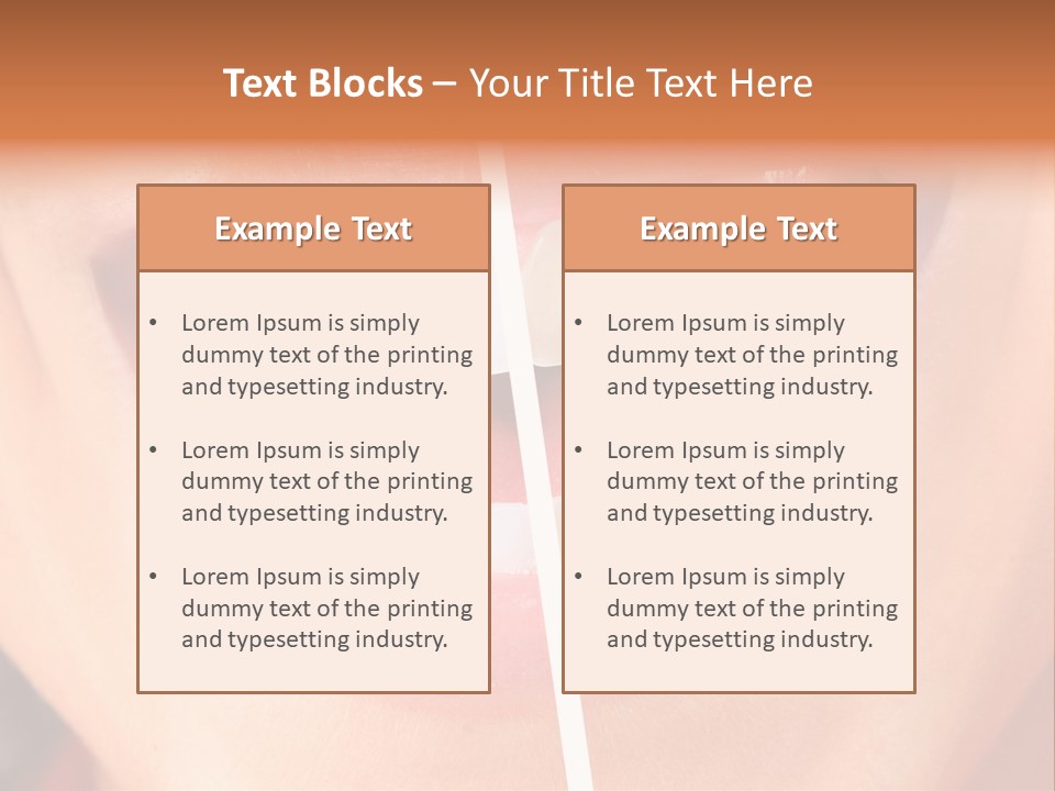 A Woman's Teeth Before And After Whitening PowerPoint Template