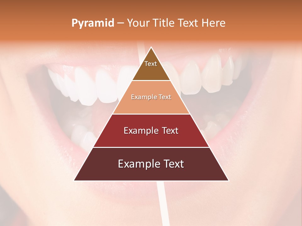 A Woman's Teeth Before And After Whitening PowerPoint Template