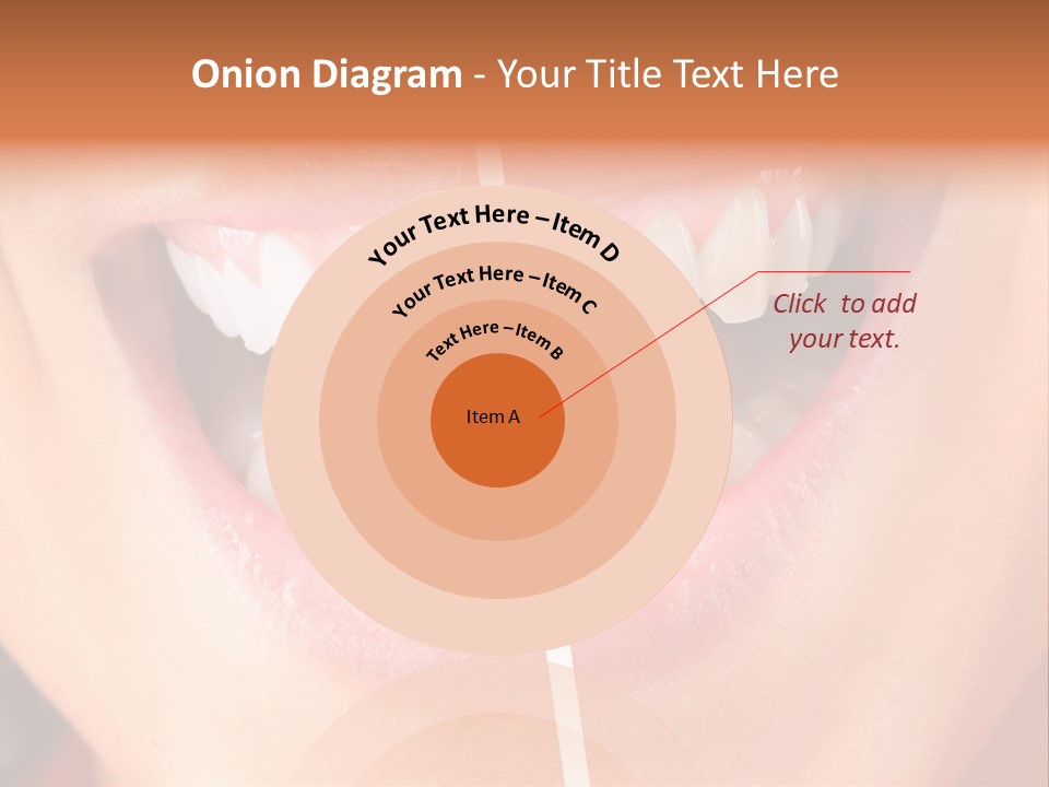 A Woman's Teeth Before And After Whitening PowerPoint Template