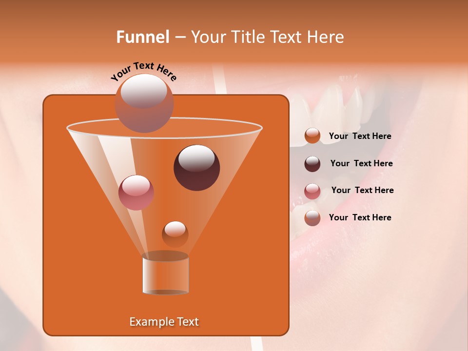 A Woman's Teeth Before And After Whitening PowerPoint Template