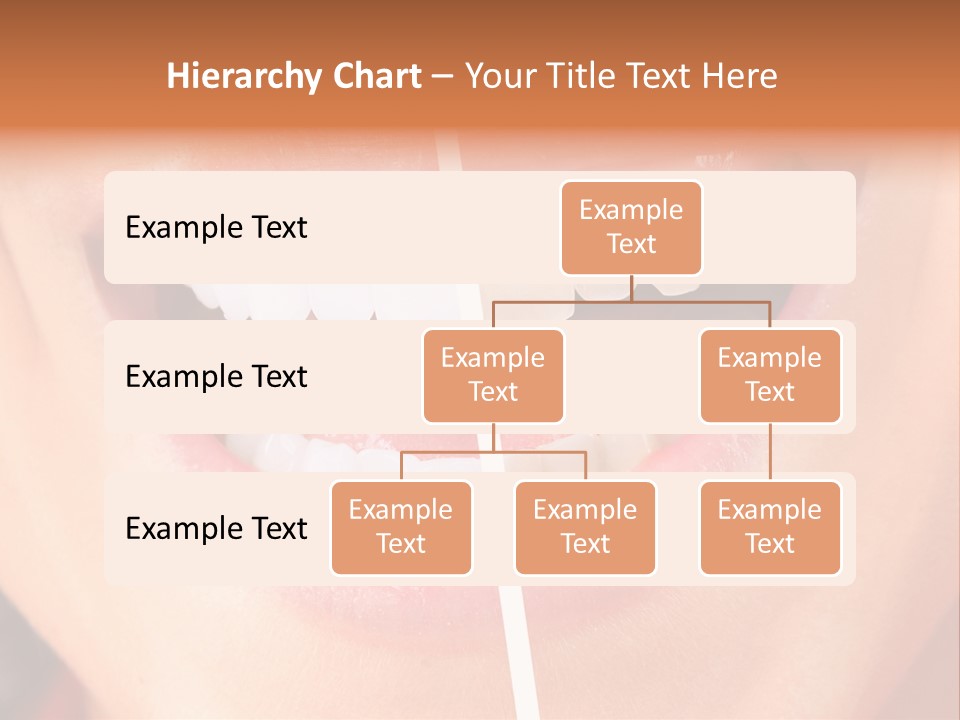 A Woman's Teeth Before And After Whitening PowerPoint Template