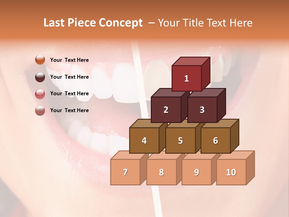 A Woman's Teeth Before And After Whitening PowerPoint Template