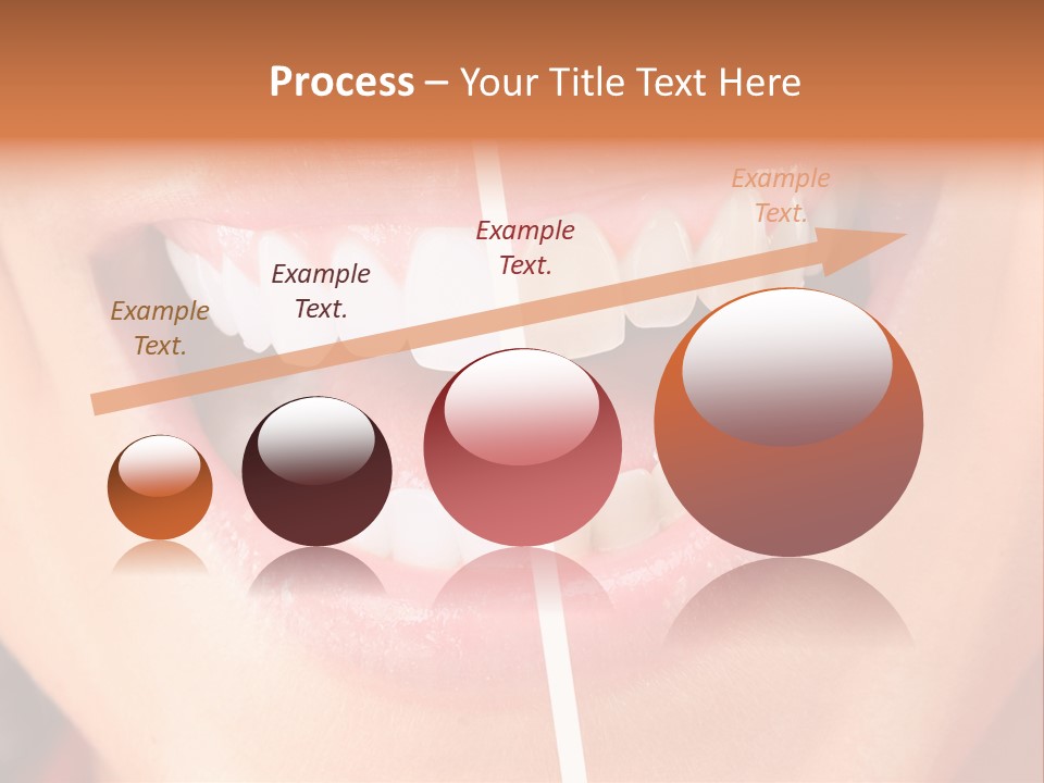 A Woman's Teeth Before And After Whitening PowerPoint Template