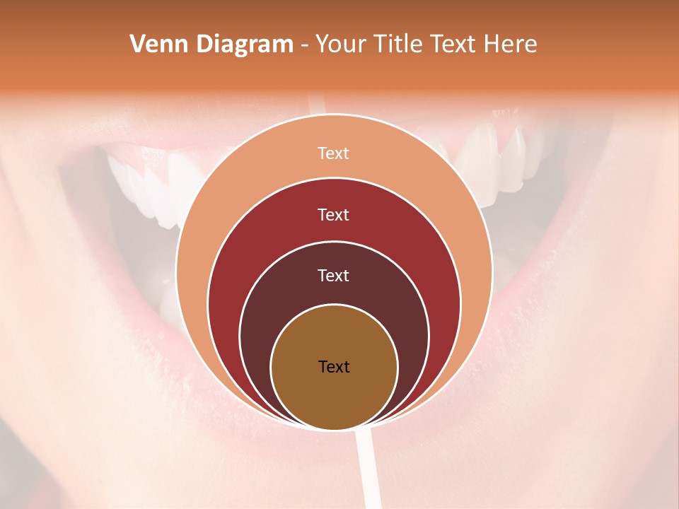 A Woman's Teeth Before And After Whitening PowerPoint Template