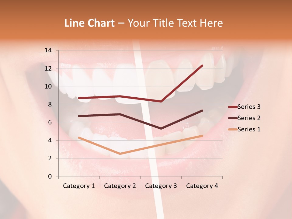 A Woman's Teeth Before And After Whitening PowerPoint Template