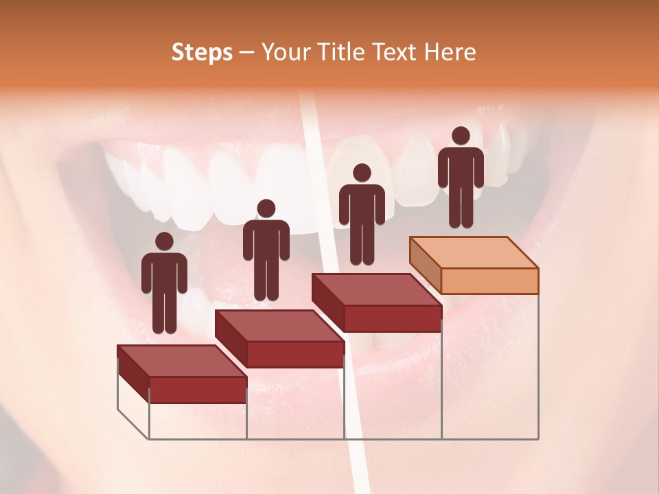 A Woman's Teeth Before And After Whitening PowerPoint Template