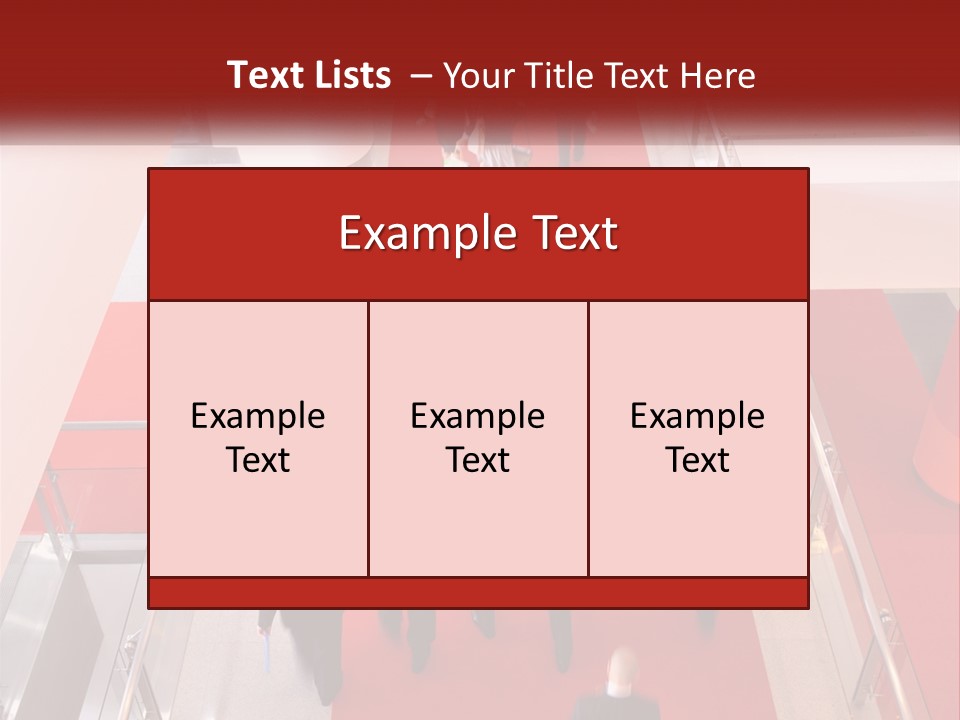 A Group Of People Walking Down A Red Carpeted Hallway PowerPoint Template