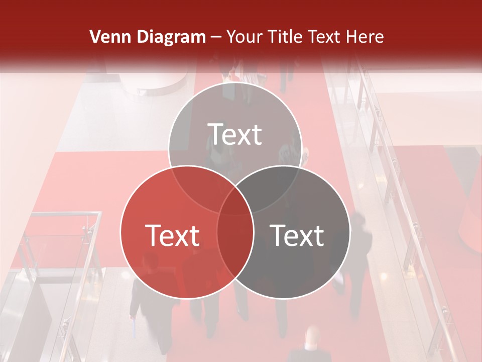A Group Of People Walking Down A Red Carpeted Hallway PowerPoint Template