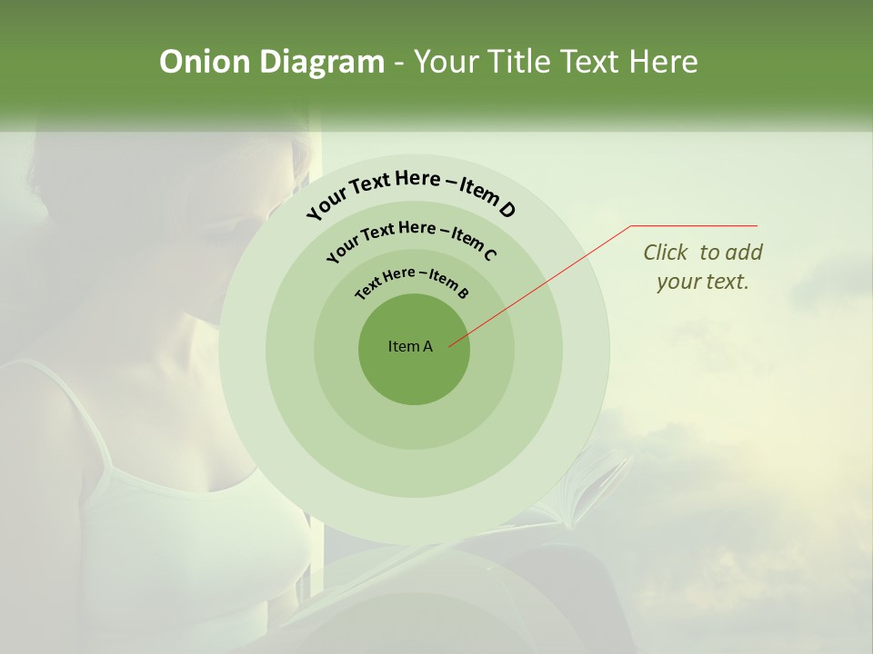 A Woman Sitting On A Window Sill Reading A Book PowerPoint Template
