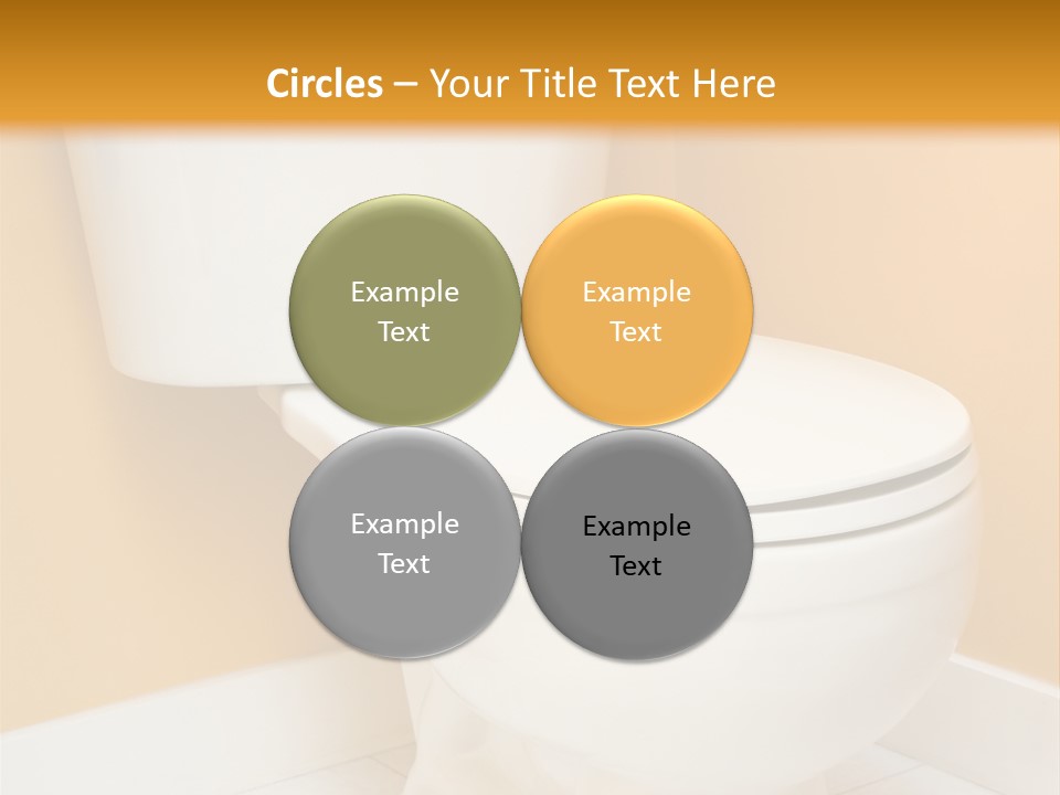 A White Toilet Sitting In A Bathroom Next To A Yellow Wall PowerPoint Template