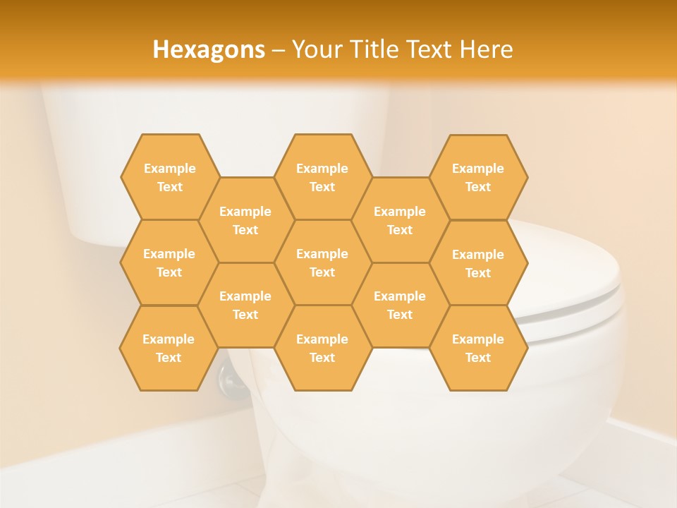 A White Toilet Sitting In A Bathroom Next To A Yellow Wall PowerPoint Template